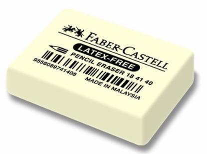 Pyyhekumi valkoinen, luonnonkumia Faber-Castell