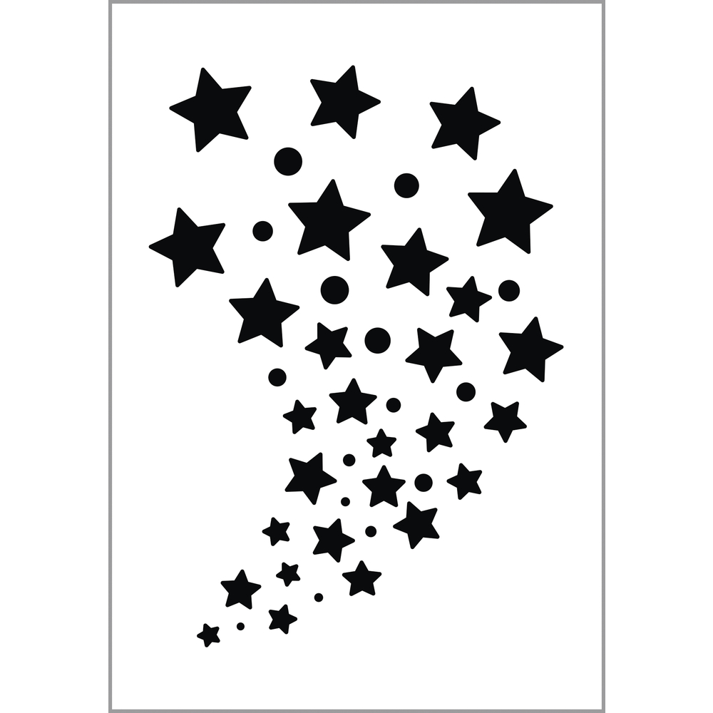 Sapluuna ´´Paint-me´´ tähdet 11.5x16.5cm, pussissa 1kpl  Rayher