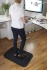 Työpistematto Yoga Fashio musta, 58 x 83 x 1,6 cm