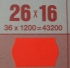 Hinnoitteluetiketti 26X16 mm FL punainen L2 Meto