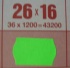 Hinnoitteluetiketti 26x16 mm FL vihreä L2 Meto